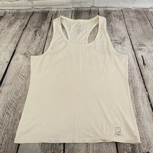 Ivory Ella white racerback tank top Medium